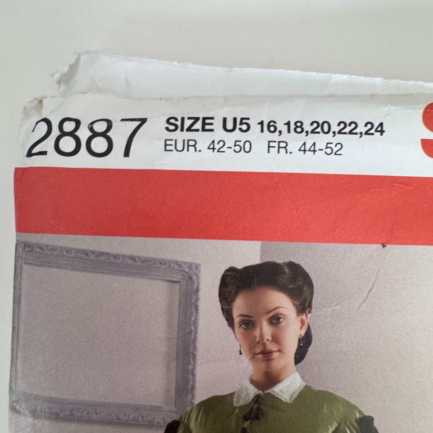 Simplicity Sewing Pattern 2887 Civil War Dress Costume Victorian Gown 16-24 Uncut Halloween