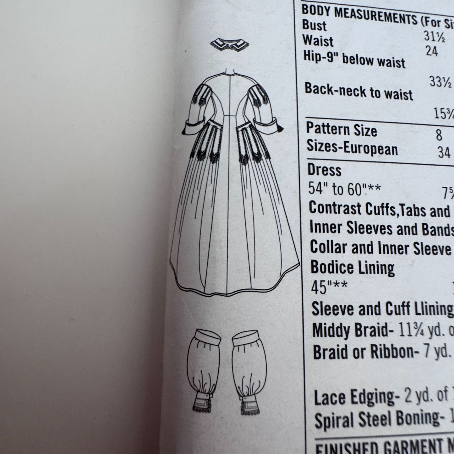 Simplicity Sewing Pattern 2887 Civil War Dress Costume Victorian Gown 16-24 Uncut Halloween