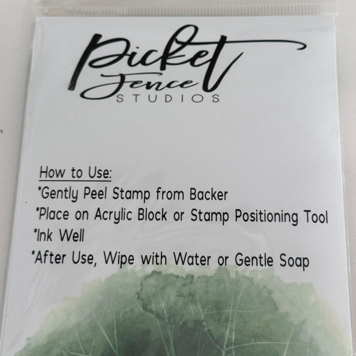 Picket Fence Studios Photopolymer Stamp Set Ways To Say Get Well Soon Cardmaking Words