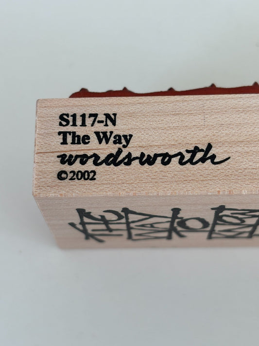 Wordsworth Rubber Stamp Vincent Van Gogh Quote Words Vertical Artfully Scribed