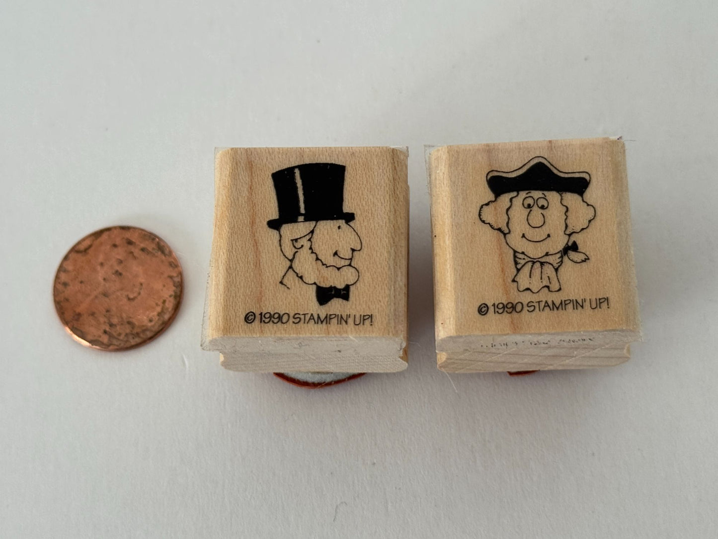 Stampin Up Rubber Stamps Abraham Lincoln George Washington Presidents Patriotic