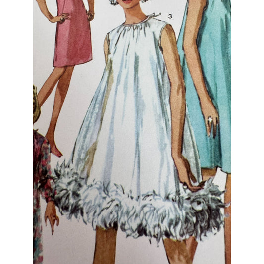 Simplicity Sewing Pattern S9848 Tent or Shift Dress 1960s Vintage Style 18-26 UC