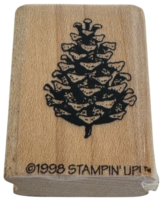 Stampin Up Rubber Stamp Pinecone Christmas Card Making Small Nature Holidays