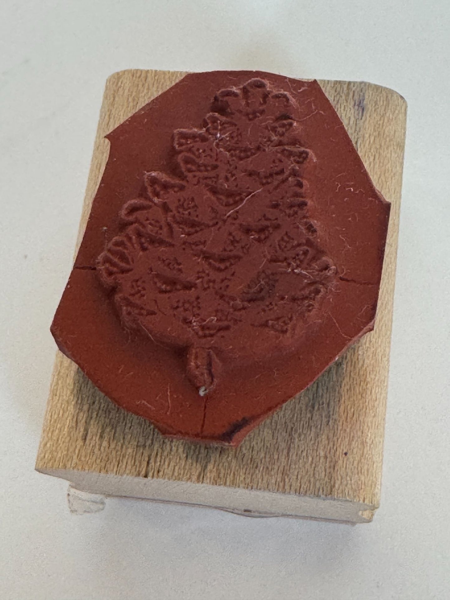 Stampin Up Rubber Stamp Pinecone Christmas Card Making Small Nature Holidays