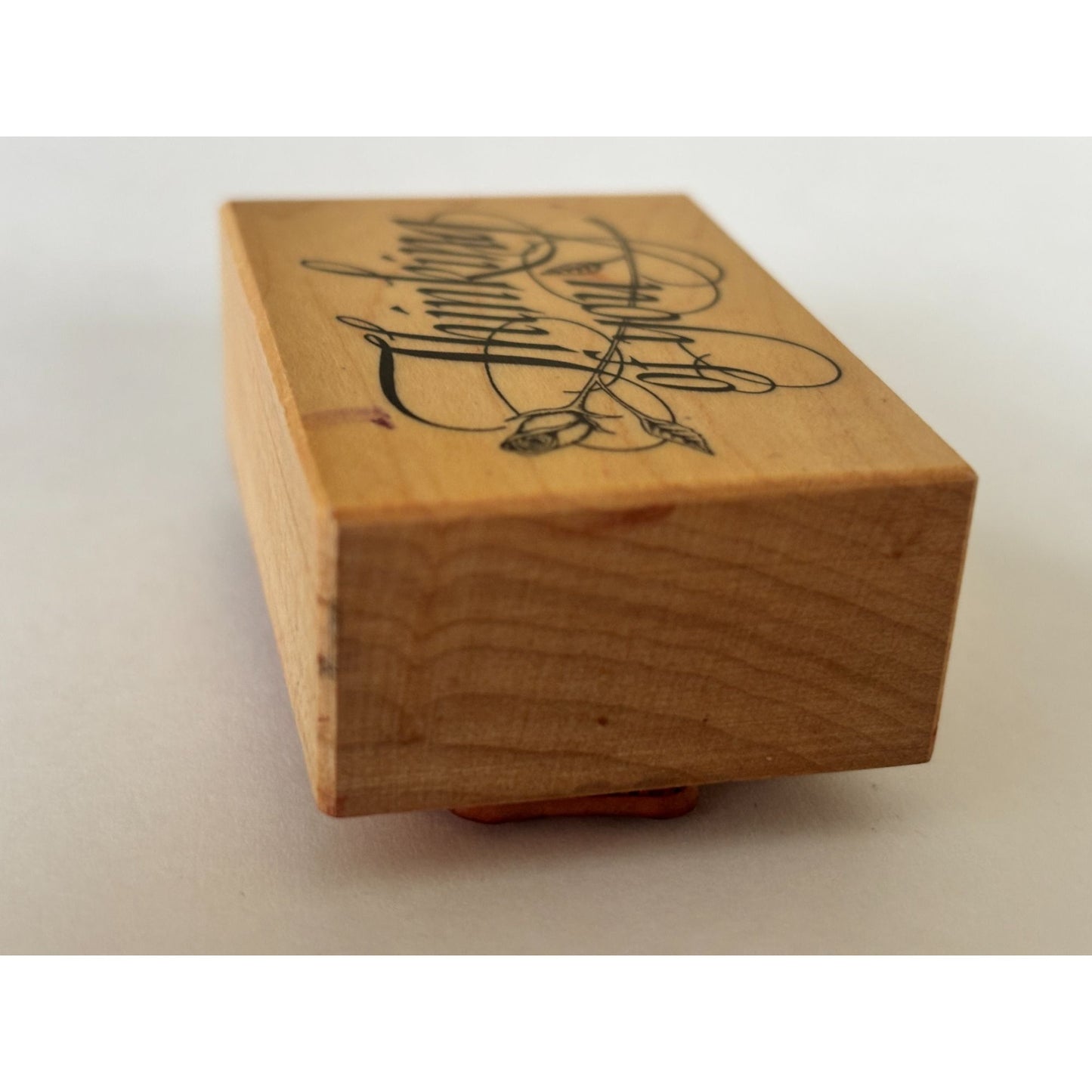PSX Rubber Stamp Thinking of You Card Making Words Sentiment C745 Sympathy Rose