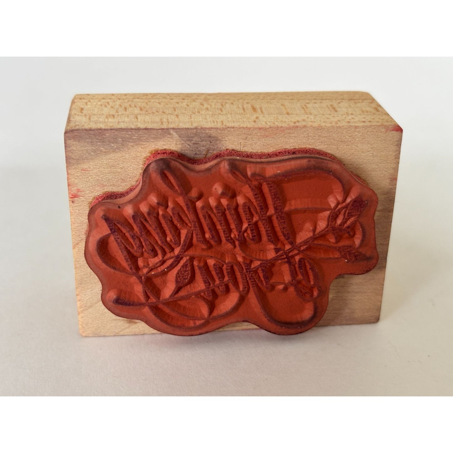 PSX Rubber Stamp Thinking of You Card Making Words Sentiment C745 Sympathy Rose