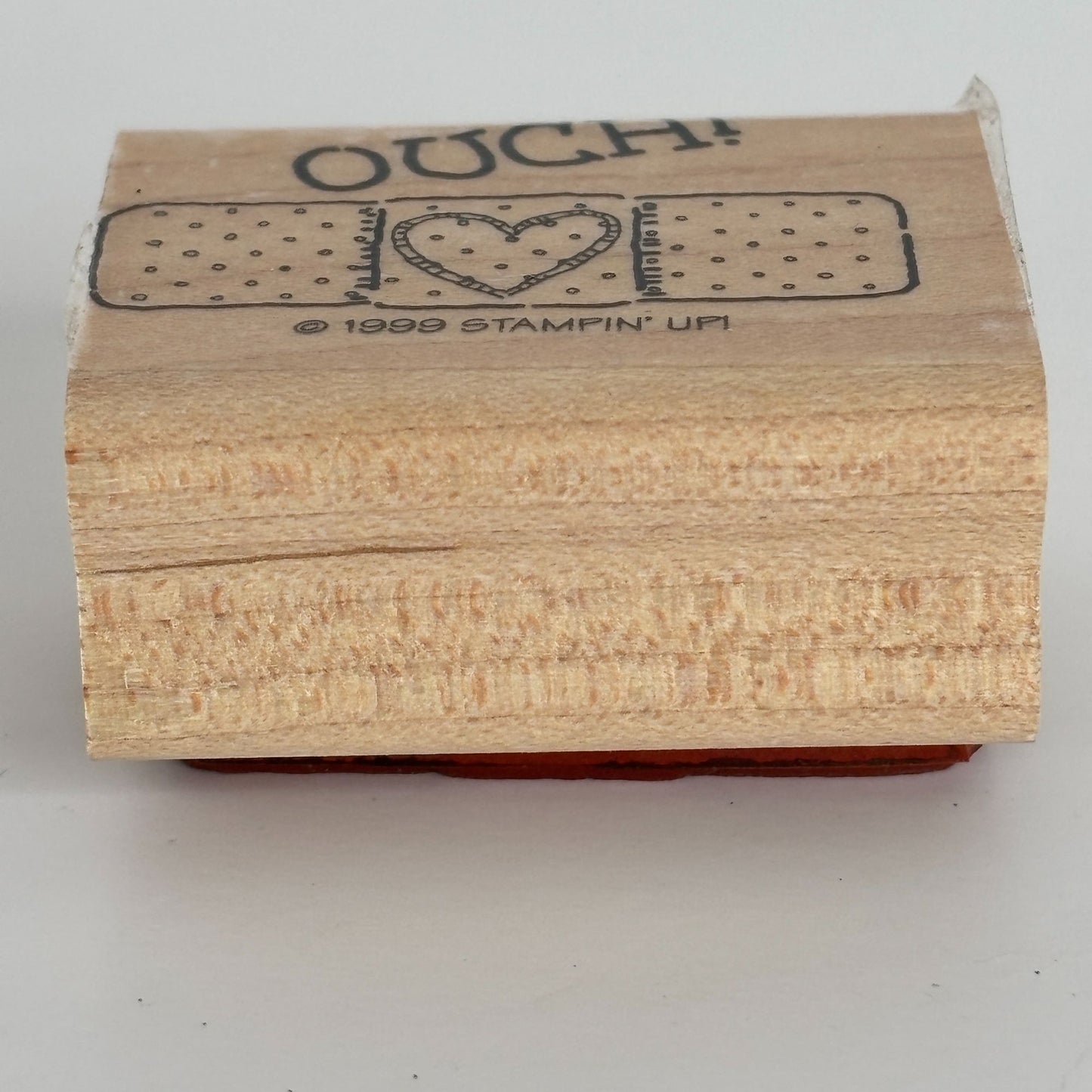 Stampin Up Rubber Stamp Get Well Cardmaking Sentiment Bandage Ouch Nurse Doctor Care Package
