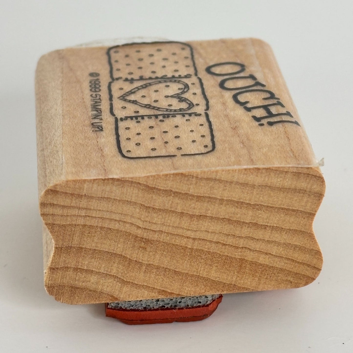 Stampin Up Rubber Stamp Get Well Cardmaking Sentiment Bandage Ouch Nurse Doctor Care Package