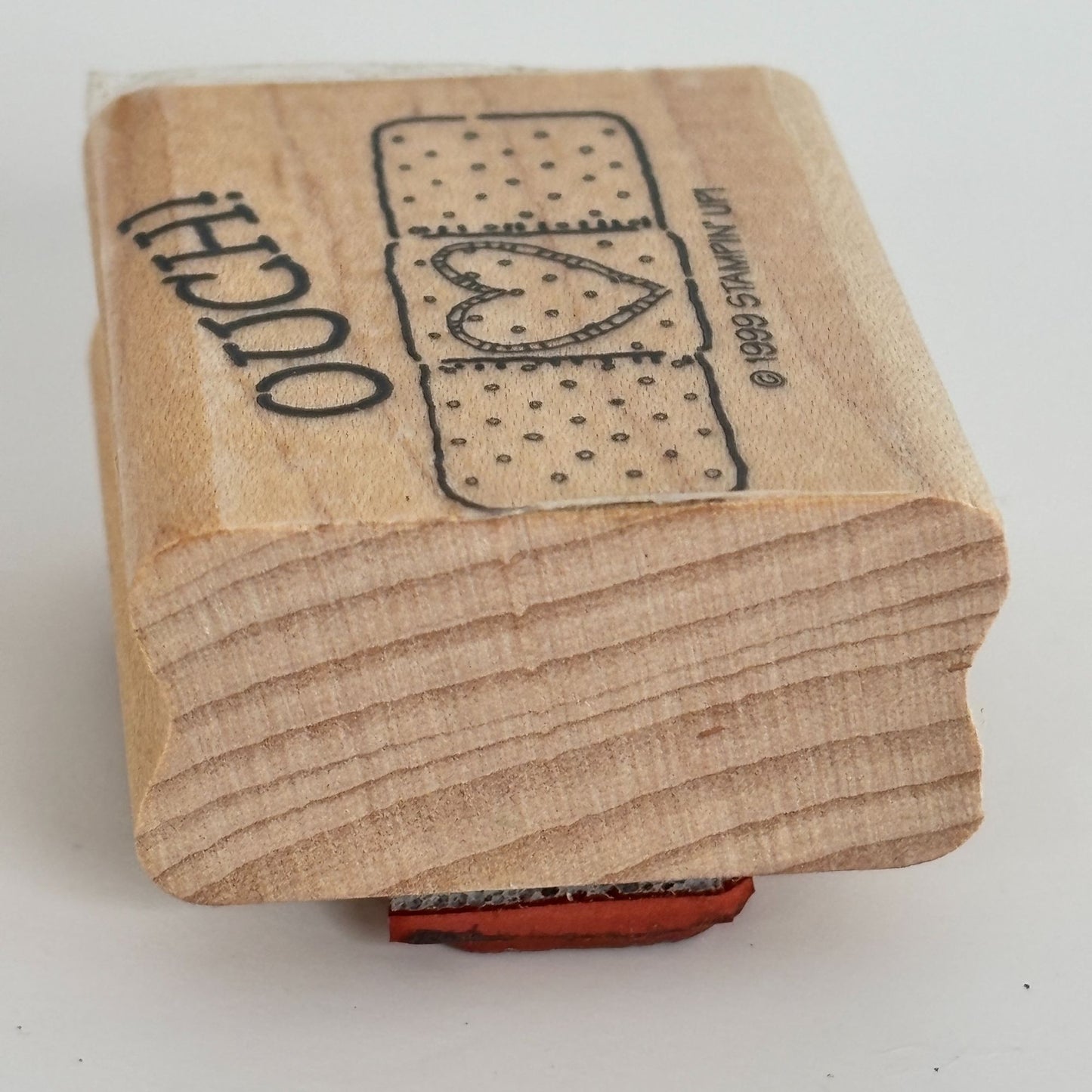 Stampin Up Rubber Stamp Get Well Cardmaking Sentiment Bandage Ouch Nurse Doctor Care Package
