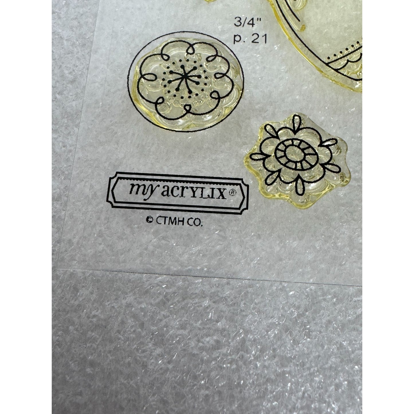 CTMH My Acrylix Acrylic Stamp Set Angel Friends Friendship Thank Heaven B1435