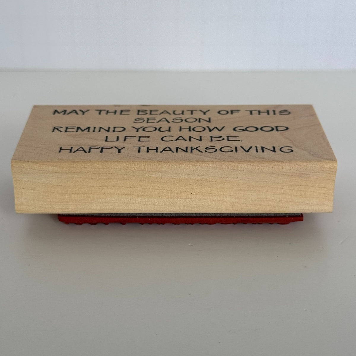 Northwoods Rubber Stamp Happy Thanksgiving Quote Card Making Sentiment Words Good Life