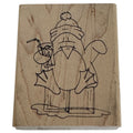 Inky Antics Rubber Stamp Penguin Drinking Cocktail Fish Cup Winter Card Making