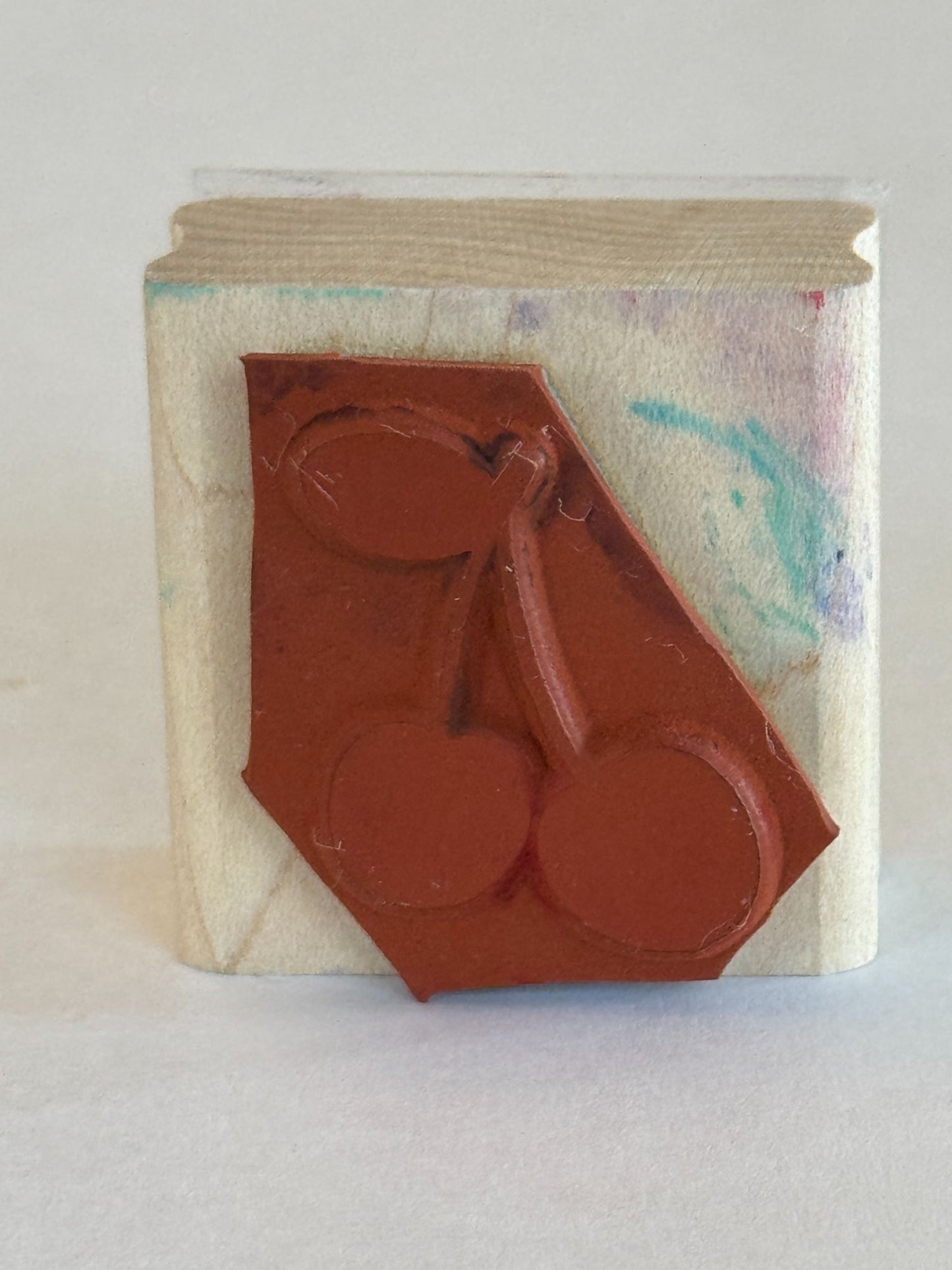 Stampin Up Rubber Stamp Set Cherries Checks Posies Floral Cherry Flower Craft
