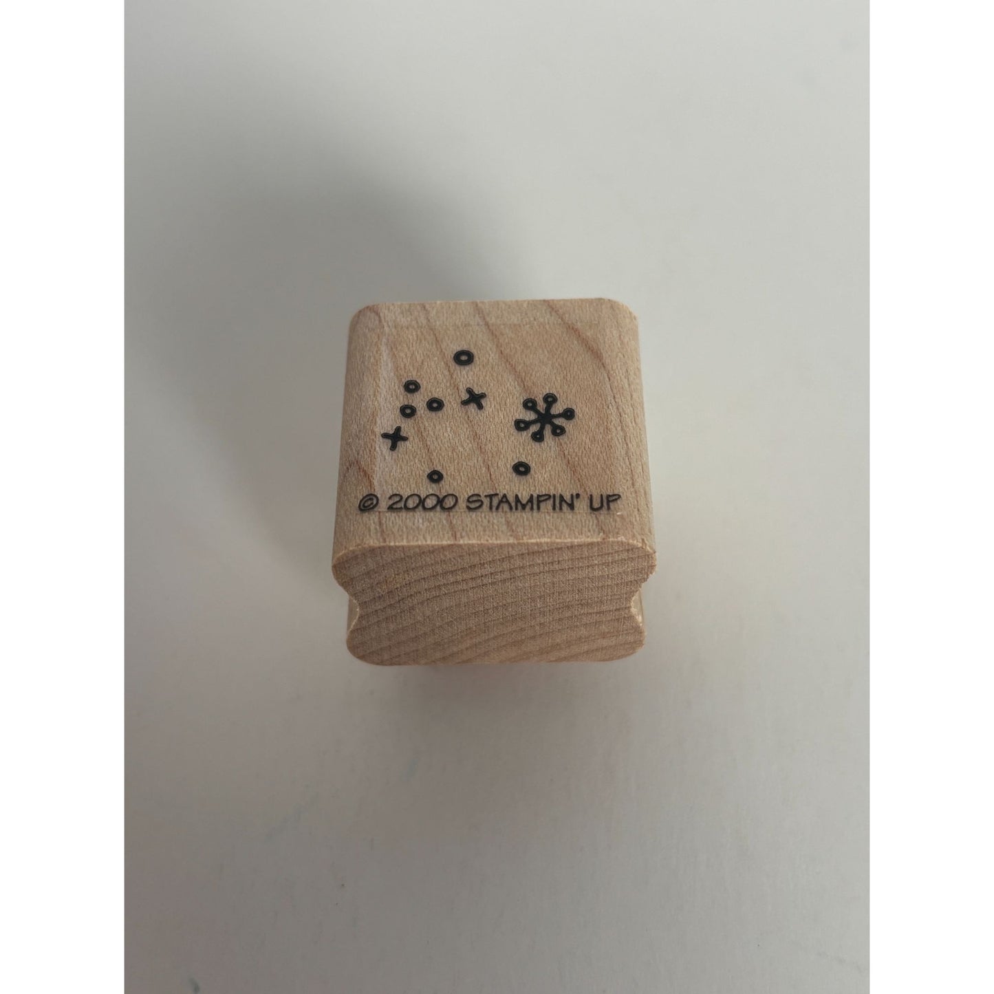 Stampin Up Rubber Stamp Snowflakes Snow Background Scene Maker Winter Holidays