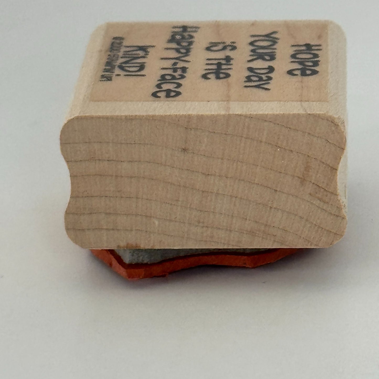 Stampin Up Rubber Stamp Hope Your Day Is The Happy Face Kind Card Making Words
