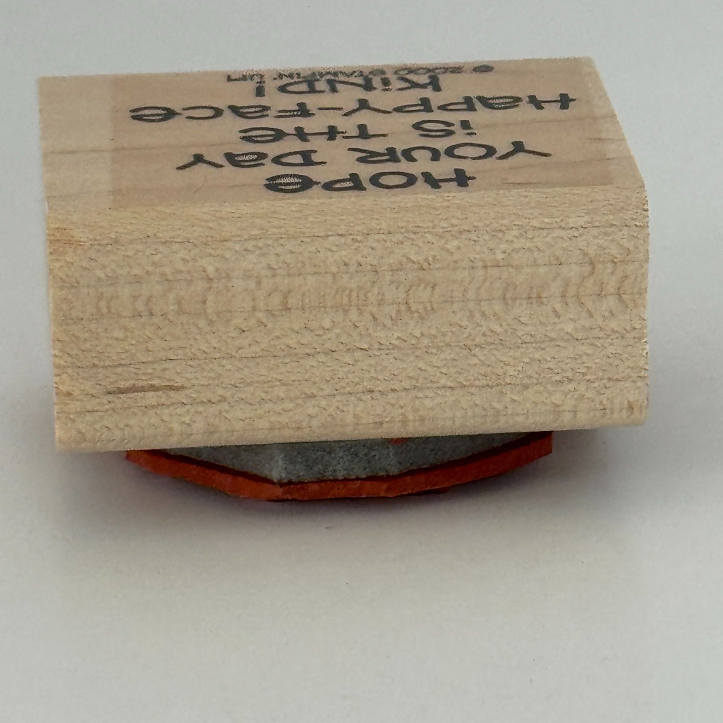 Stampin Up Rubber Stamp Hope Your Day Is The Happy Face Kind Card Making Words