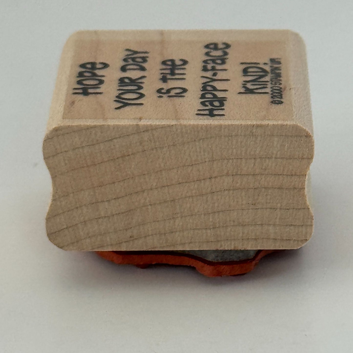 Stampin Up Rubber Stamp Hope Your Day Is The Happy Face Kind Card Making Words