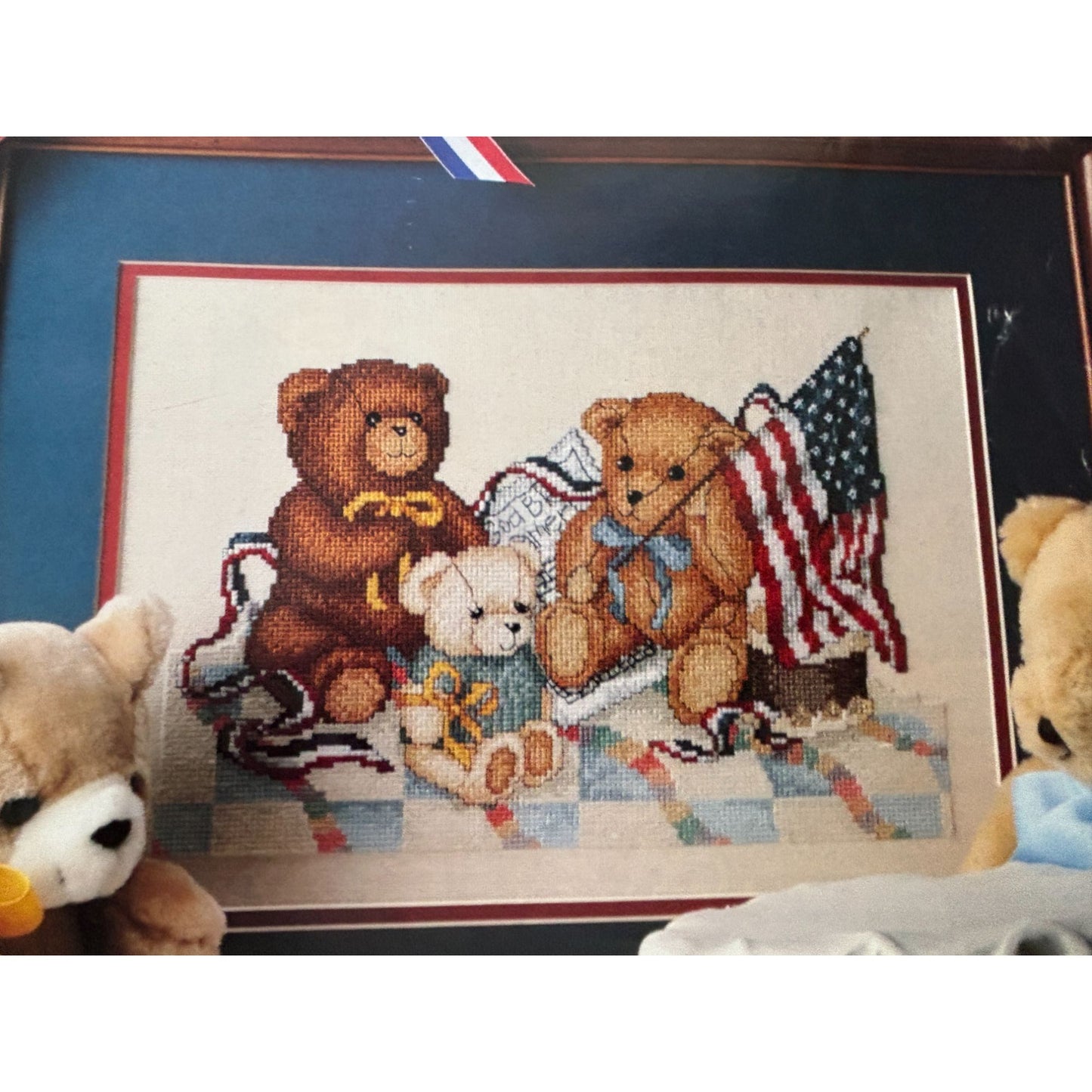 For The Love Of Cross Stitch Magazine July 1992 Patriotic Teddy Bears Strawberry
