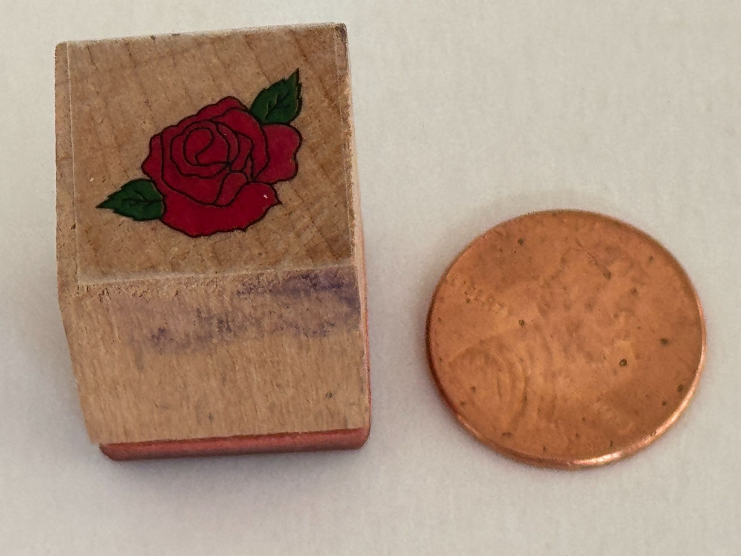 Small Rose Rubber Stamp Valentines Romance Anniversary Mothers Day Card Making