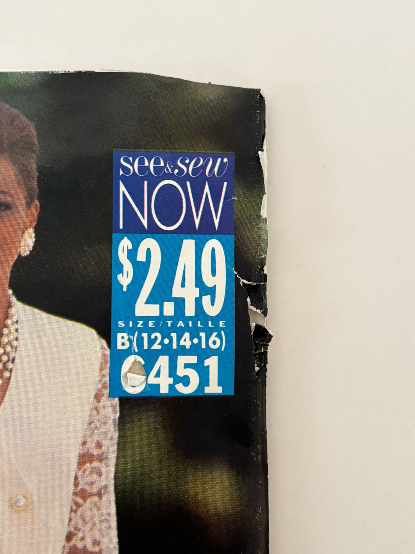 Butterick Sewing Pattern 6451 90s Top Skirt Lace Sleeve Suit Set 12 14 16 Uncut