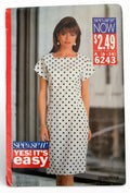 Butterick Sewing Pattern 6243 Sheath Dress 90s Minimalist Easy UC 6 8 10 12 14
