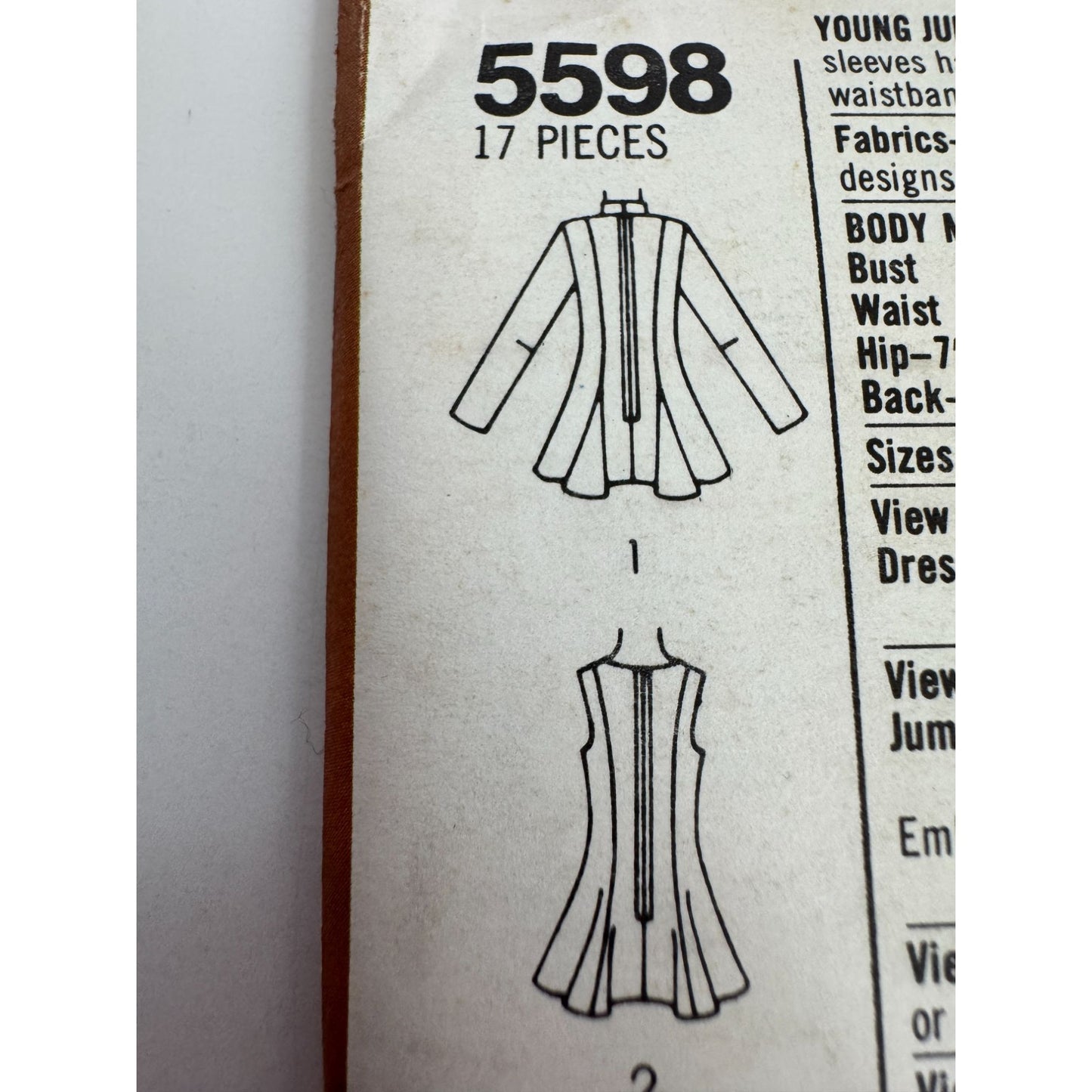 Simplicity Sewing Pattern 5598 Young Junior Teen Cheerleader Skating Costumes UC