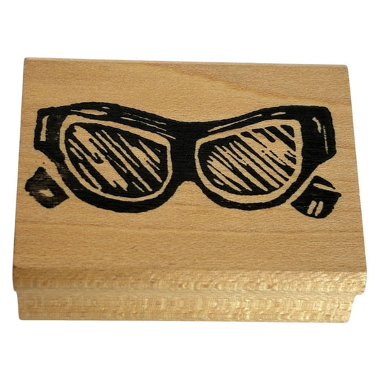 Sunglasses Rubber Stamp Ski Goggles Winter Sports Card Making