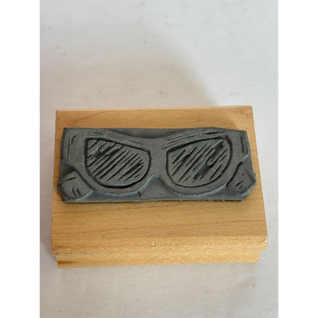Sunglasses Rubber Stamp Ski Goggles Winter Sports Card Making