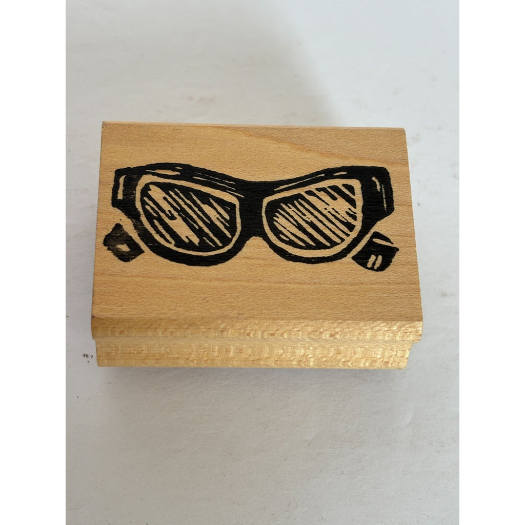 Sunglasses Rubber Stamp Ski Goggles Winter Sports Card Making