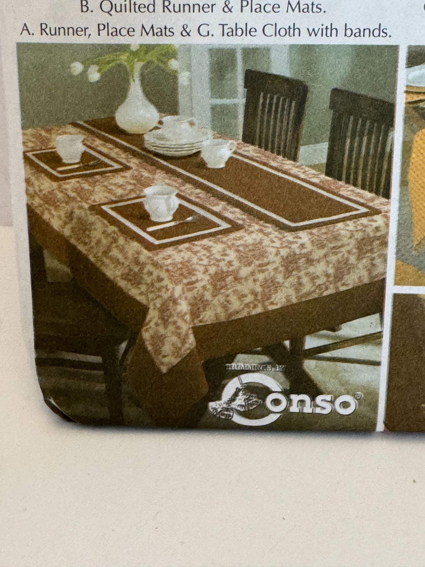 Simplicity Sewing Pattern 5530 Table Cloth Runner Chair Pads Dining Room Decor