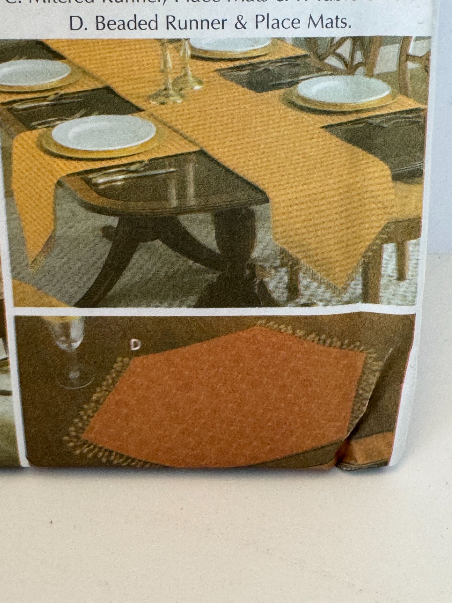 Simplicity Sewing Pattern 5530 Table Cloth Runner Chair Pads Dining Room Decor