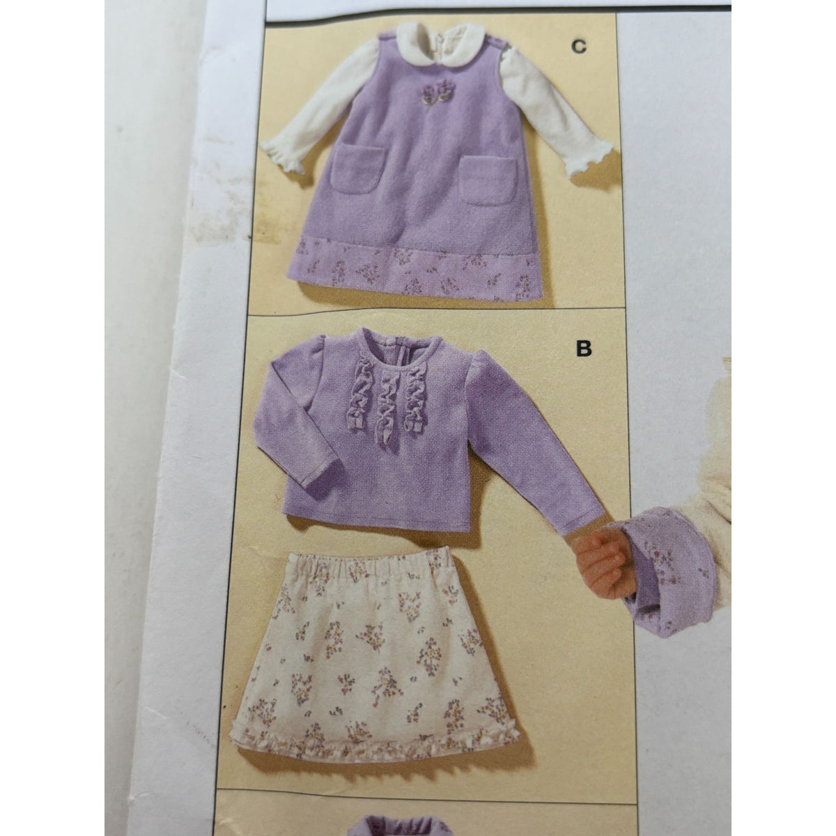 Burda Sewing Pattern 9829 Baby Shirt Pants Jumper Coordinated Outfits 9M-3T UC