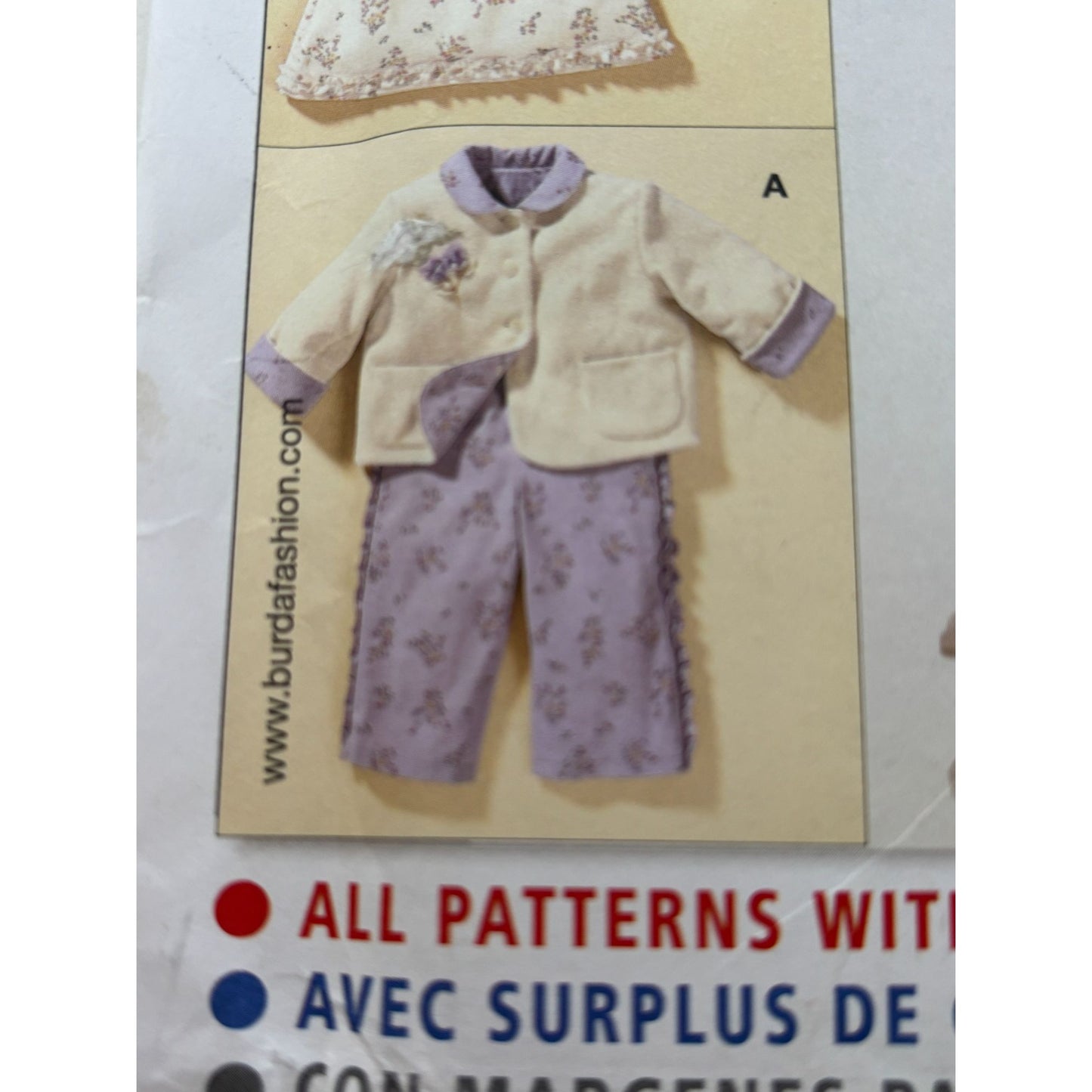 Burda Sewing Pattern 9829 Baby Shirt Pants Jumper Coordinated Outfits 9M-3T UC