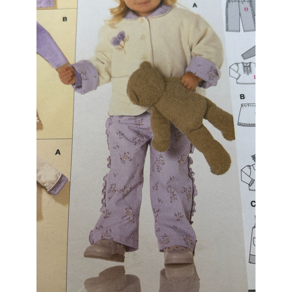 Burda Sewing Pattern 9829 Baby Shirt Pants Jumper Coordinated Outfits 9M-3T UC