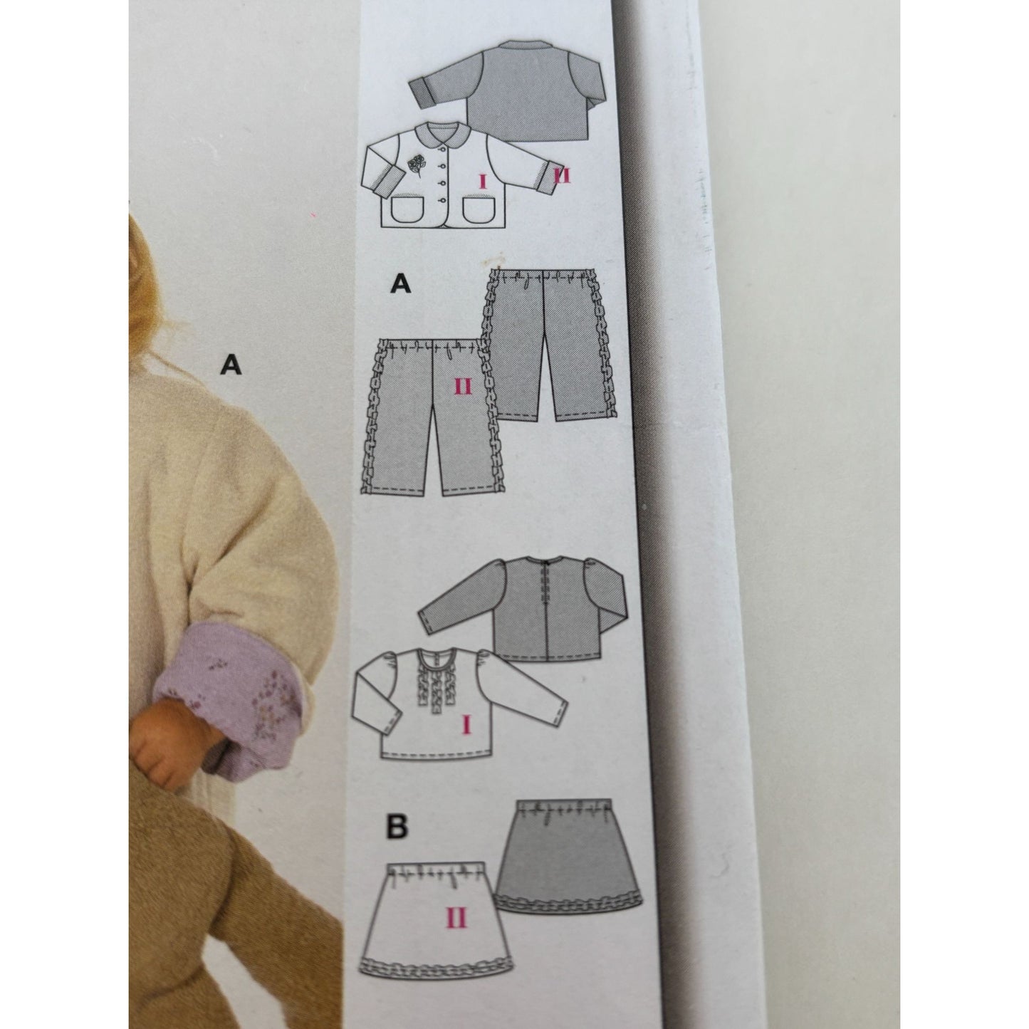 Burda Sewing Pattern 9829 Baby Shirt Pants Jumper Coordinated Outfits 9M-3T UC