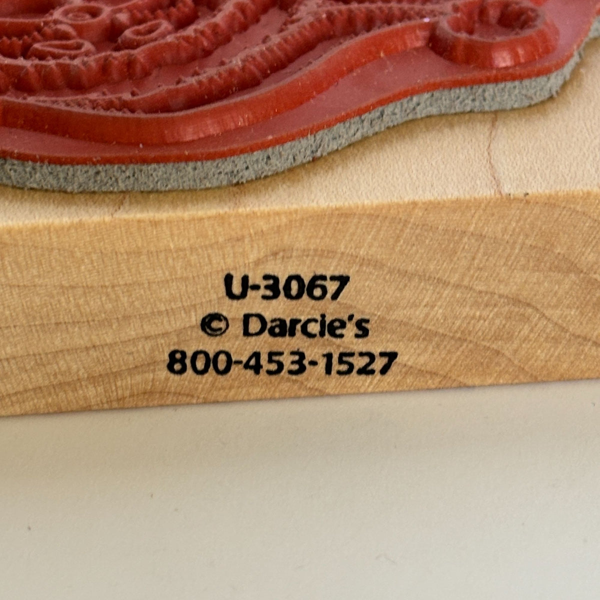 Darcies Rubber Stamp Santa Candy Cane Frame Christmas Card Making Gift Tags Wooden Holidays