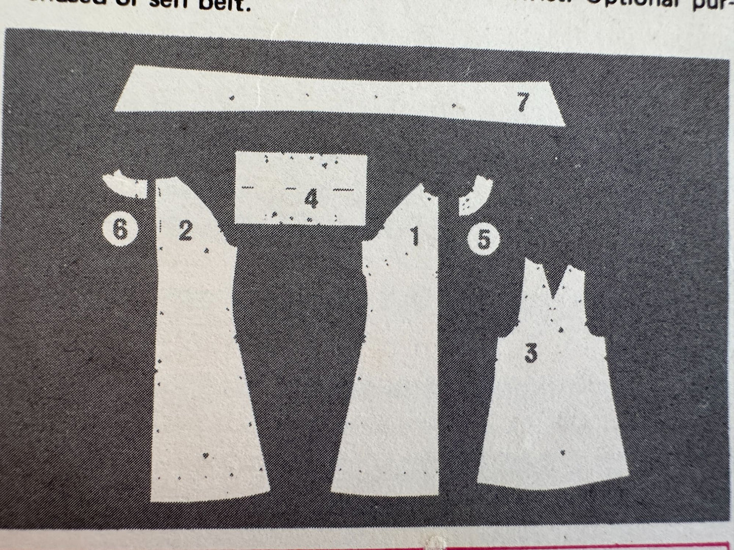 Butterick Sewing Pattern 5654 Mod A-Line Dress Vintage 1960s 12 Bust 34 Uncut