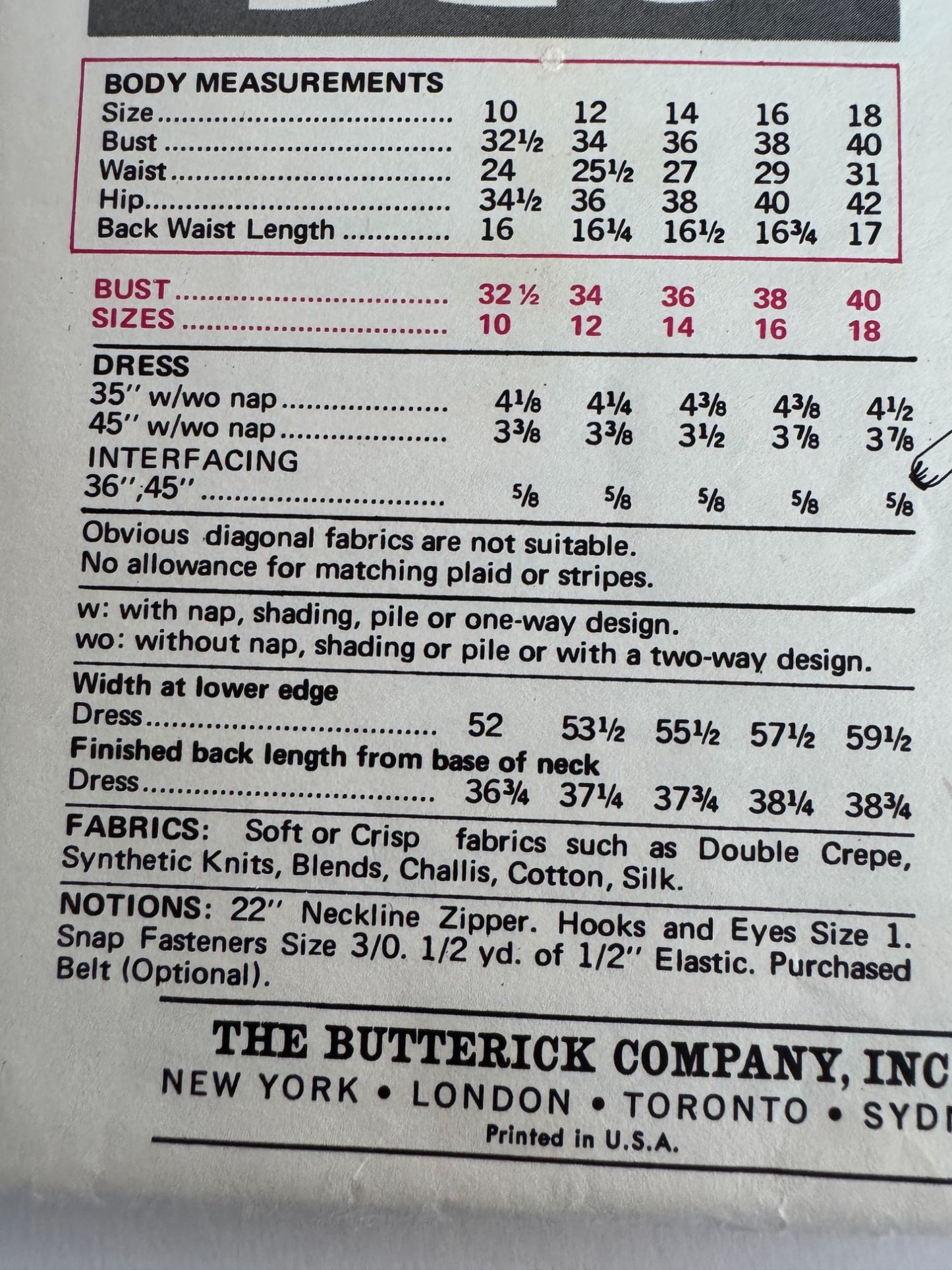 Butterick Sewing Pattern 5654 Mod A-Line Dress Vintage 1960s 12 Bust 34 Uncut