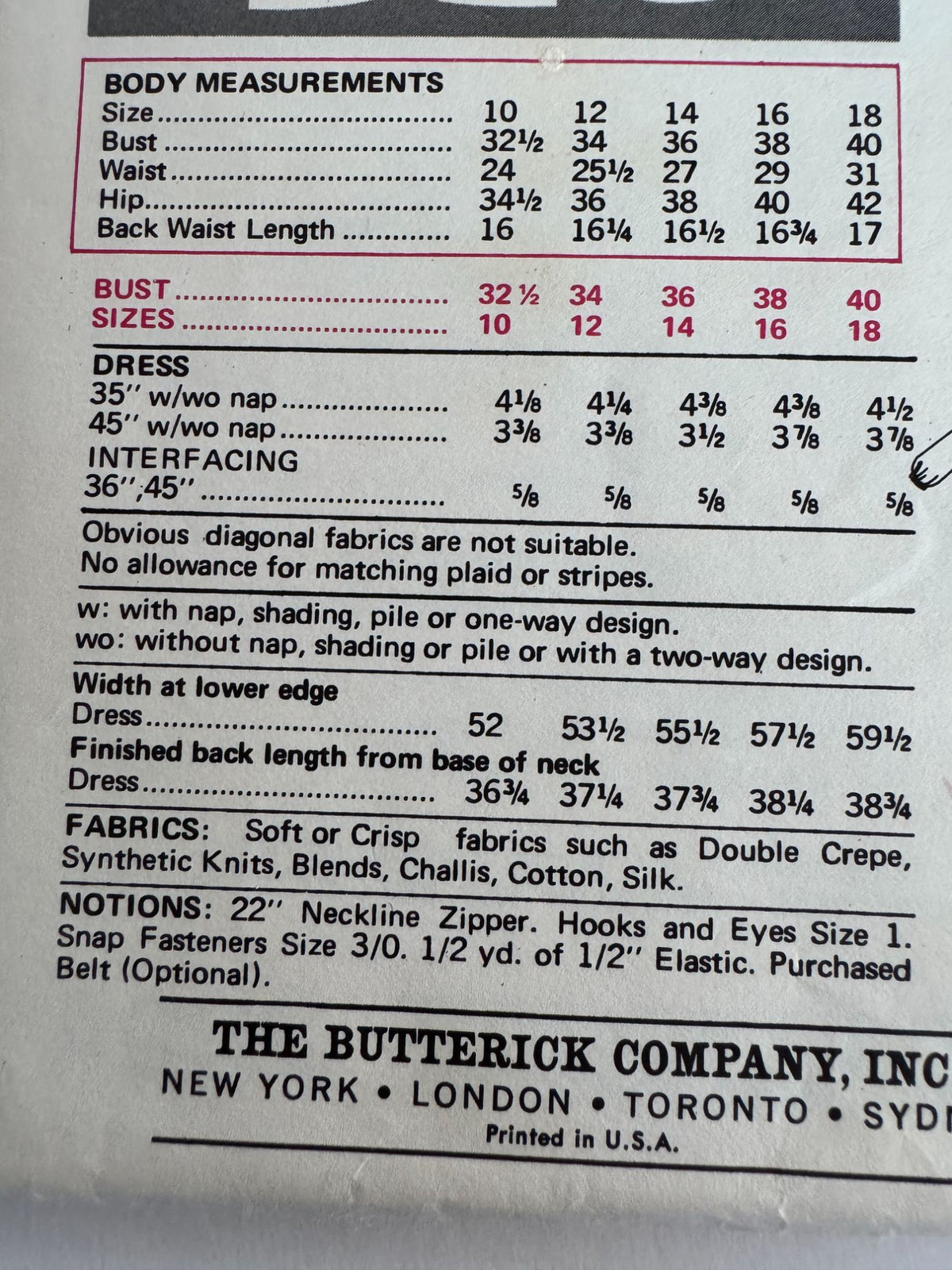 Butterick Sewing Pattern 5654 Mod A-Line Dress Vintage 1960s 12 Bust 34 Uncut