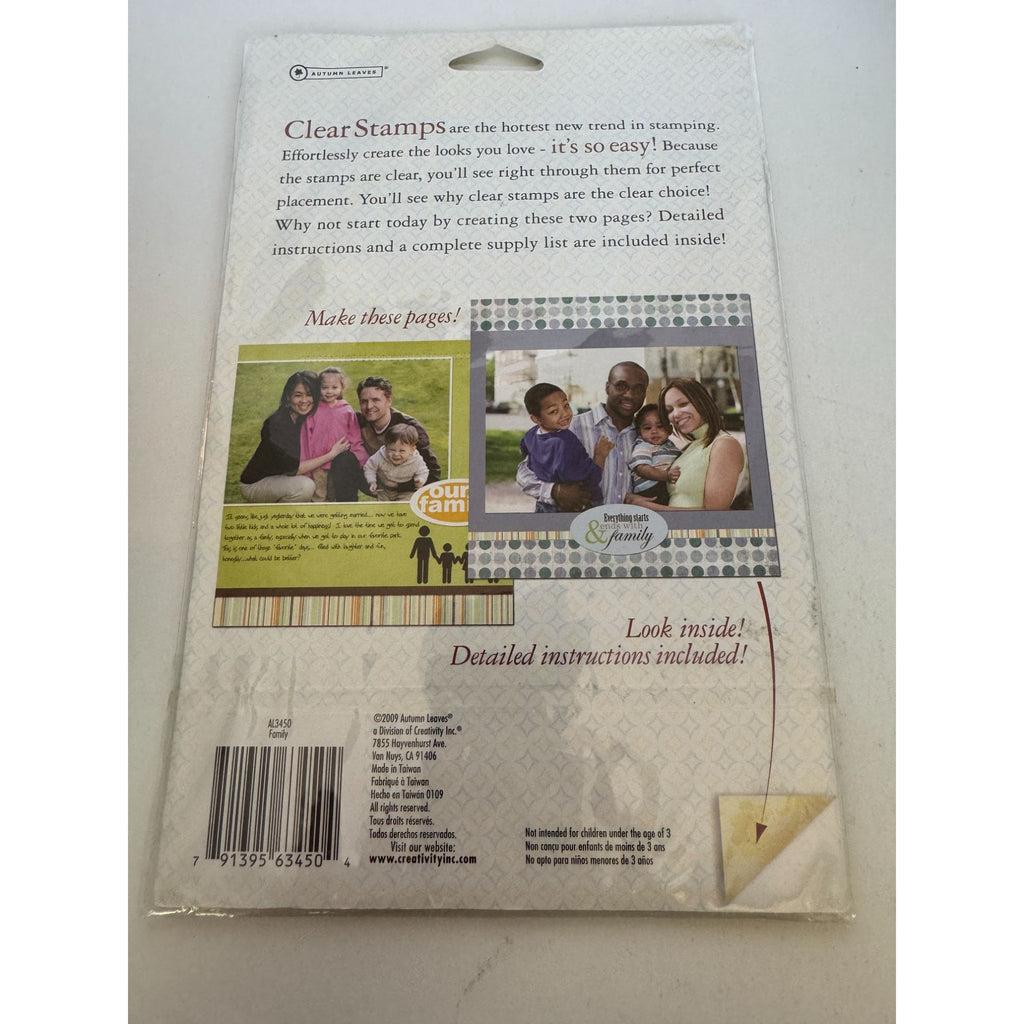 Autumn Leaves Stampology 16-Piece Family Theme Clear Stamps Kezia Whitteker Love