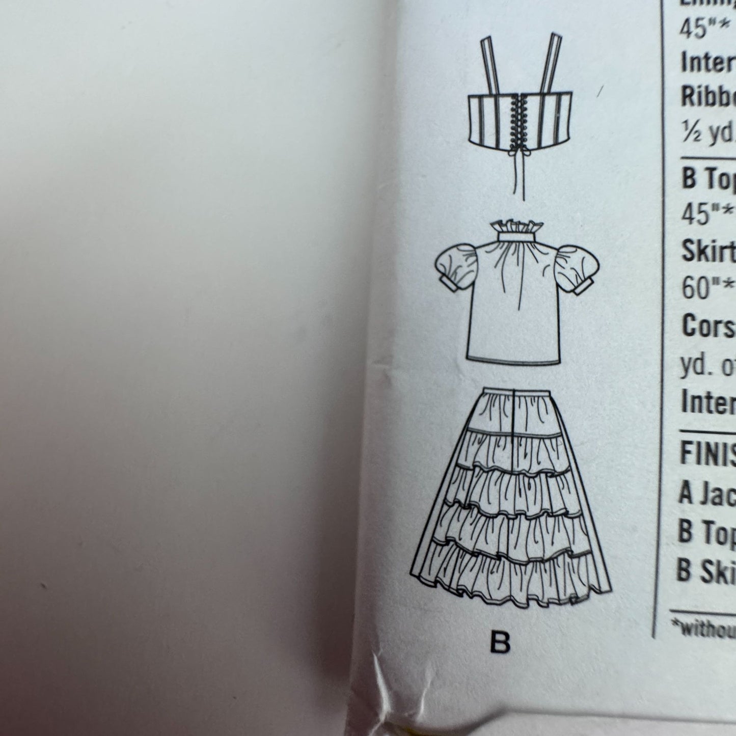 Simplicity Sewing Pattern 1558 Steampunk Costume Victorian Jacket Corset Skirt 14-22 LaQuey Uncut