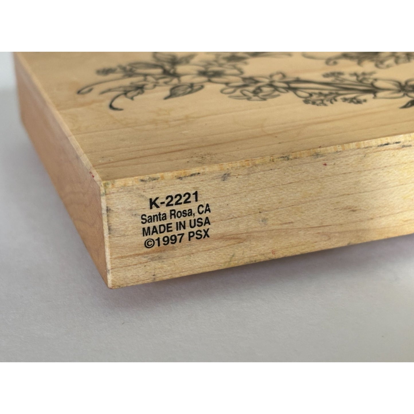 PSX Rubber Stamp Floral Heart Jasmine Flowers Spring Mothers Day Cardmaking Large