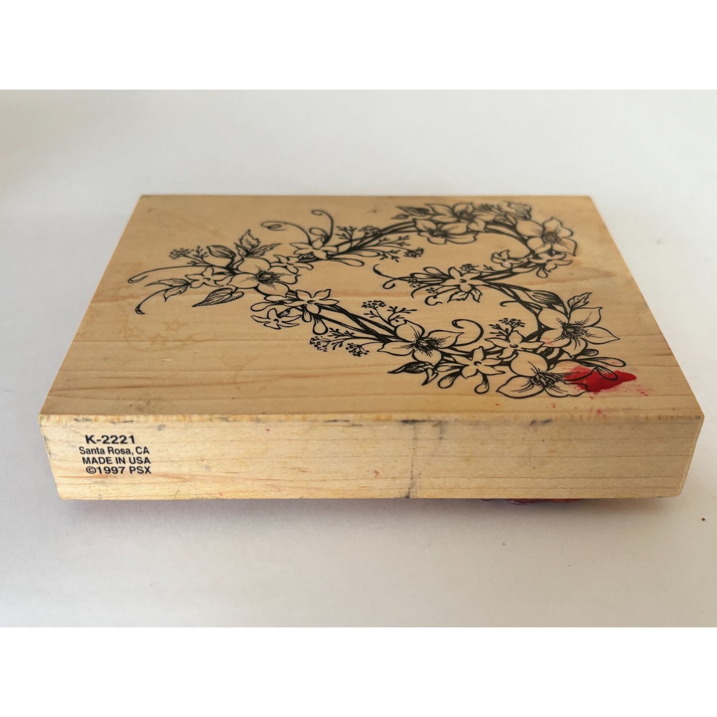 PSX Rubber Stamp Floral Heart Jasmine Flowers Spring Mothers Day Cardmaking Large