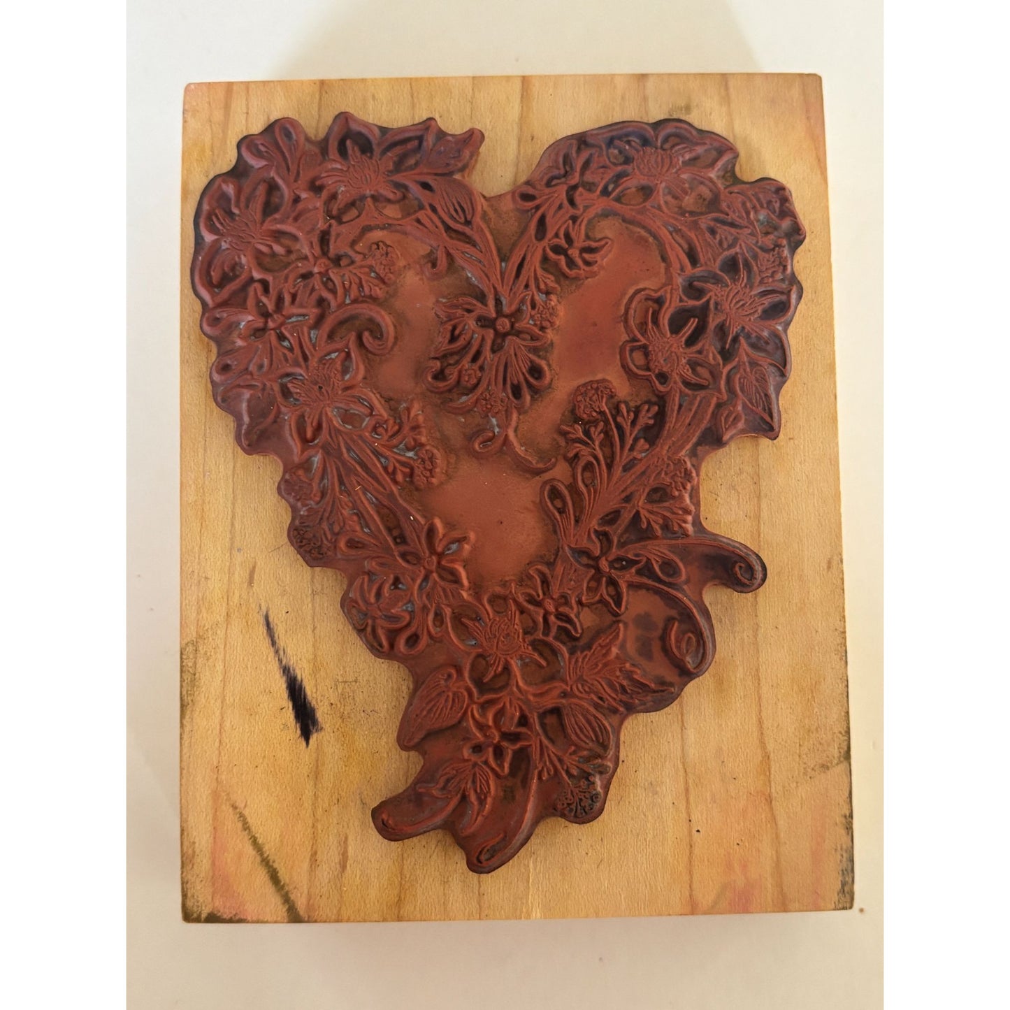 PSX Rubber Stamp Floral Heart Jasmine Flowers Spring Mothers Day Cardmaking Large