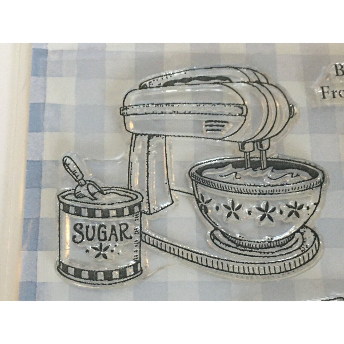 Gooseberry Patch Clear Stamps Cookbookin Baked with Love Baking Sweet Memories