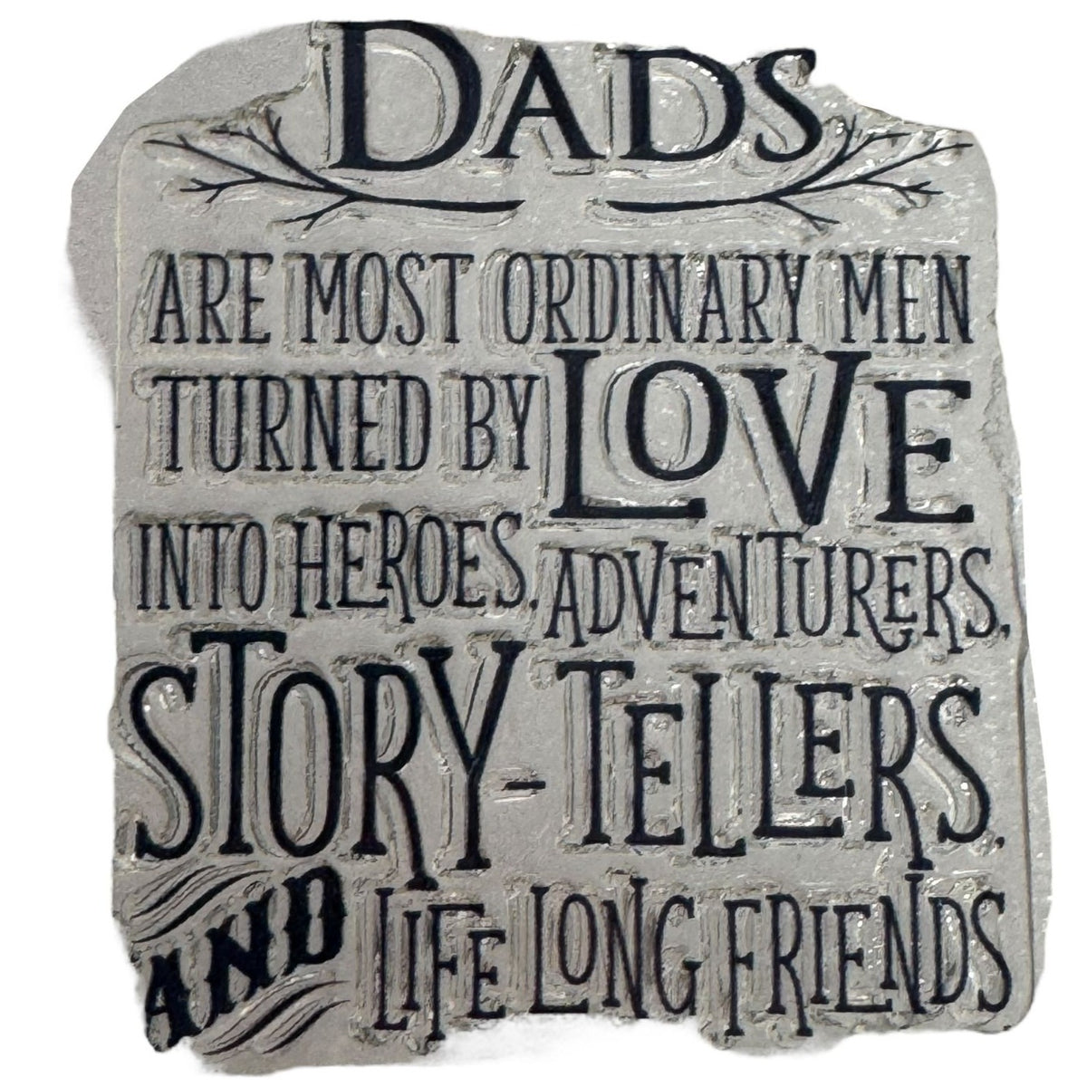 CTMH My Acrylix Acrylic Stamp Set No Ordinary Dad Hero Fathers Day Sentiment
