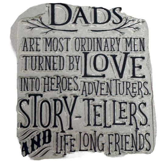 CTMH My Acrylix Acrylic Stamp Set No Ordinary Dad Hero Fathers Day Sentiment