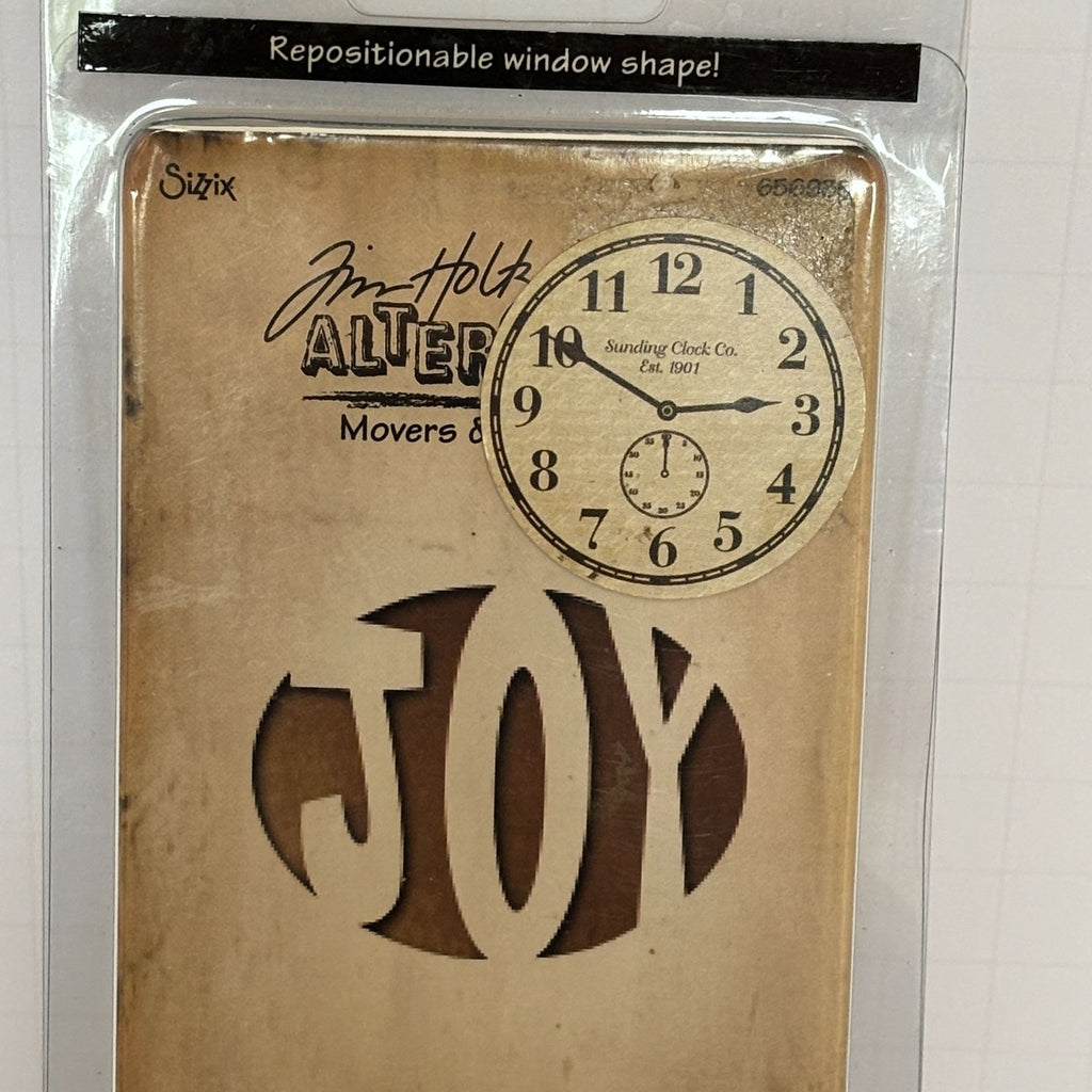 Tim Holtz Sizzix Alterations Joy Die Christmas Holiday Cardmaking Word Sentiment Repositionable Magnetic