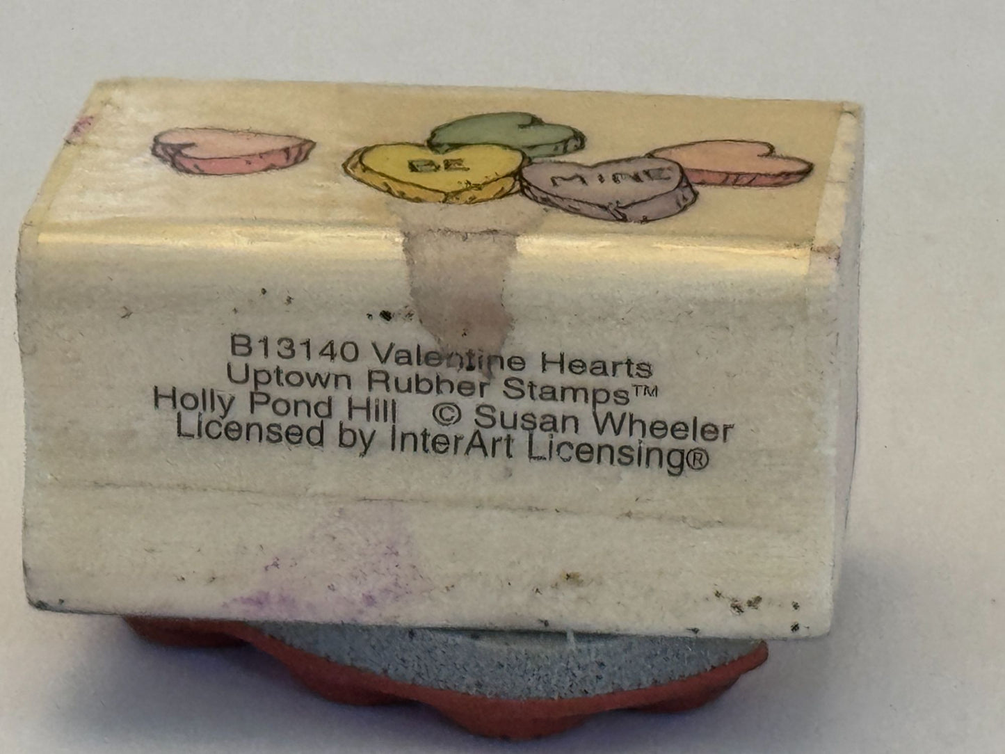 Uptown Rubber Stamp Valentine Hearts Candy Be Mine Holly Pond Hill Love Cards