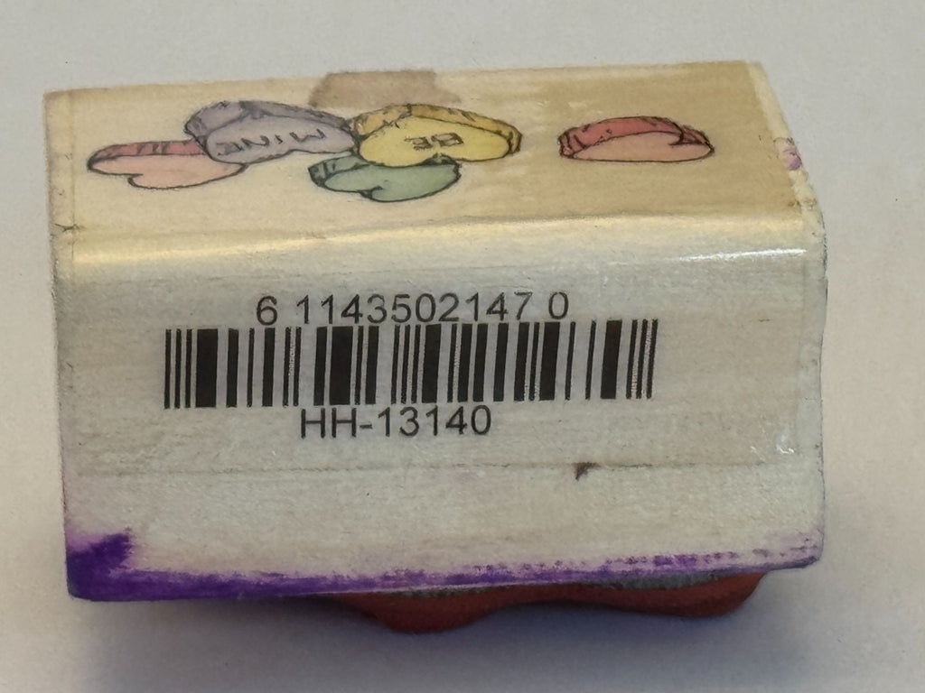 Uptown Rubber Stamp Valentine Hearts Candy Be Mine Holly Pond Hill Love Cards